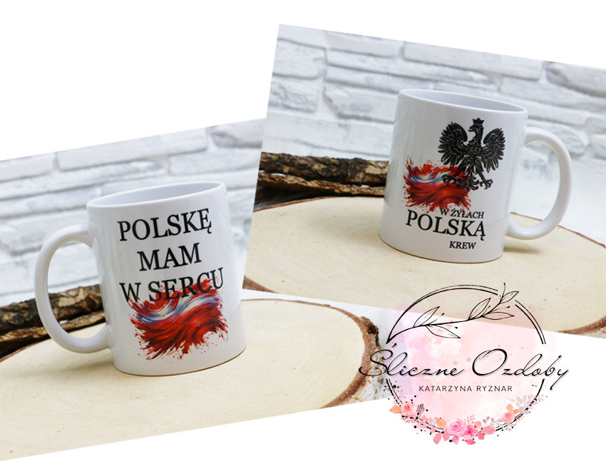 Kubek Patriotyczny z nadrukiem - Polskę Mam W Sercu